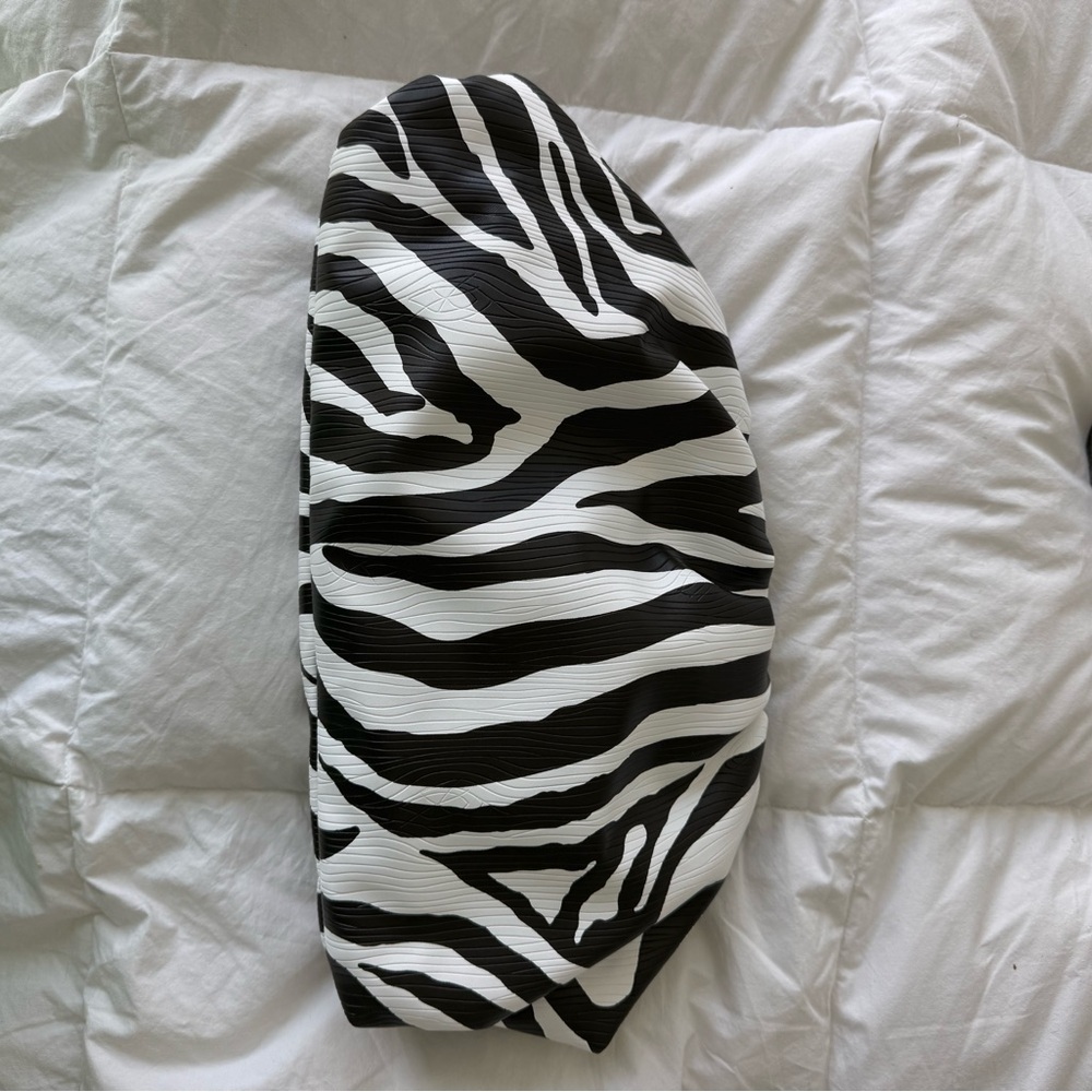 Akira Zebra Print clutch bag